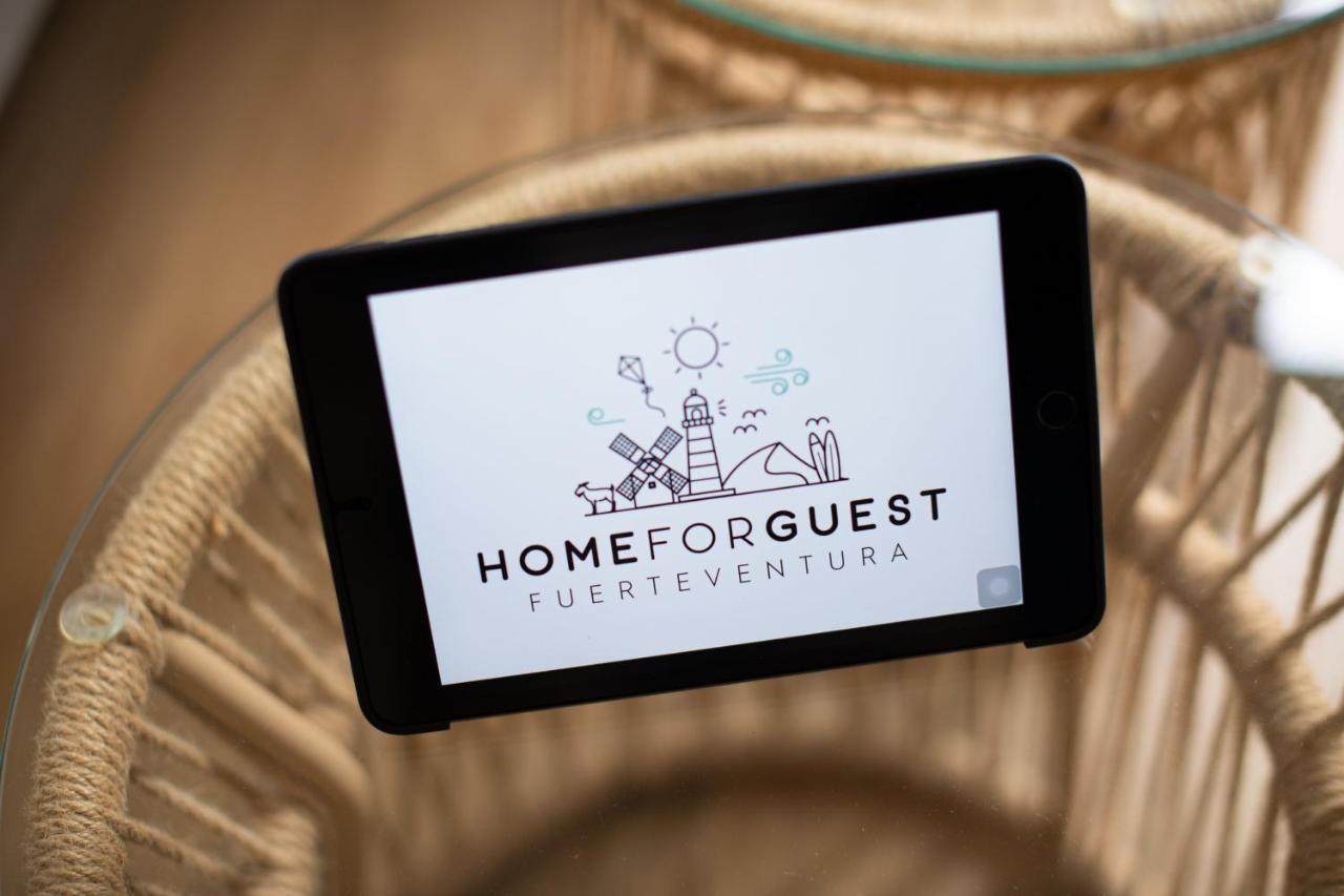 Homeforguest Modern And New Beachfront Apartment La Oliva Eksteriør billede